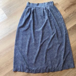 Vintage navy midi skirt